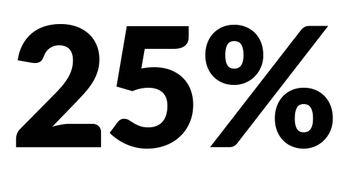 25 percent image